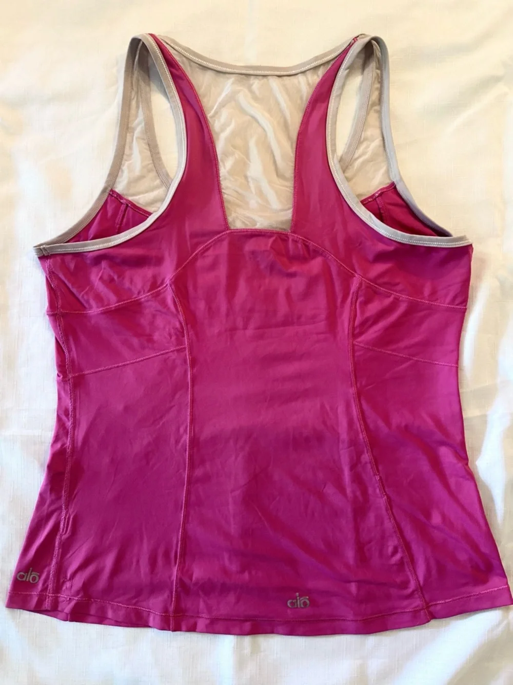 Pink Racerback Athletic Tank Top - Picture 4 of 13